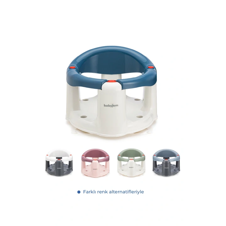 Babyjem Önden Açılır Banyo & Mama Oturağı İndigo Mavi