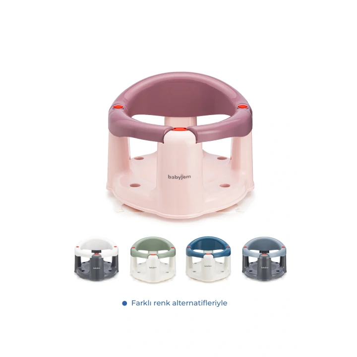 Babyjem Önden Açılır Banyo & Mama Oturağı Mürdüm
