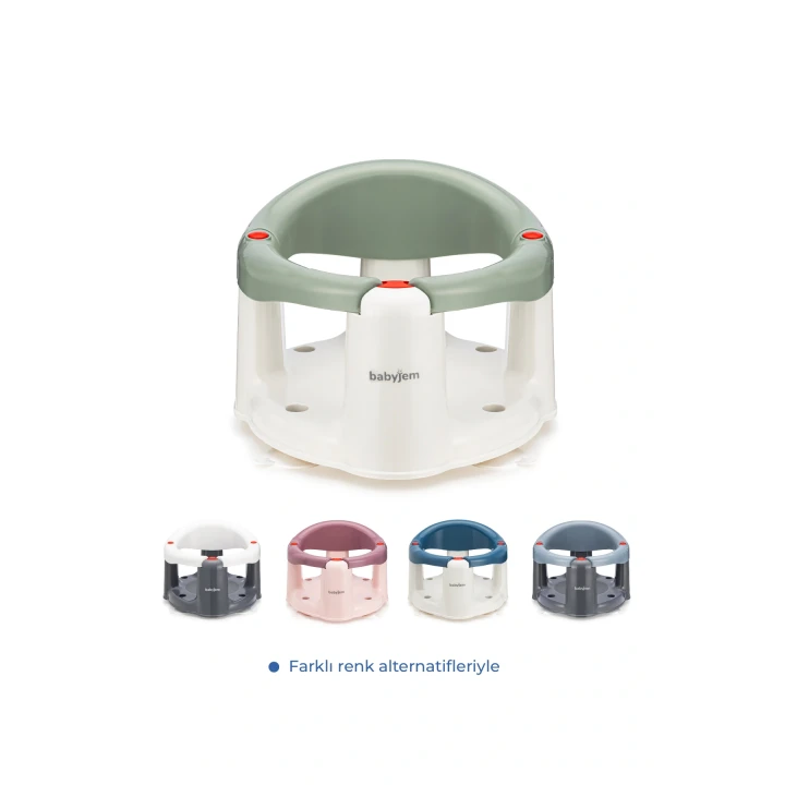 Babyjem Önden Açılır Banyo & Mama Oturağı Soft Yeşil