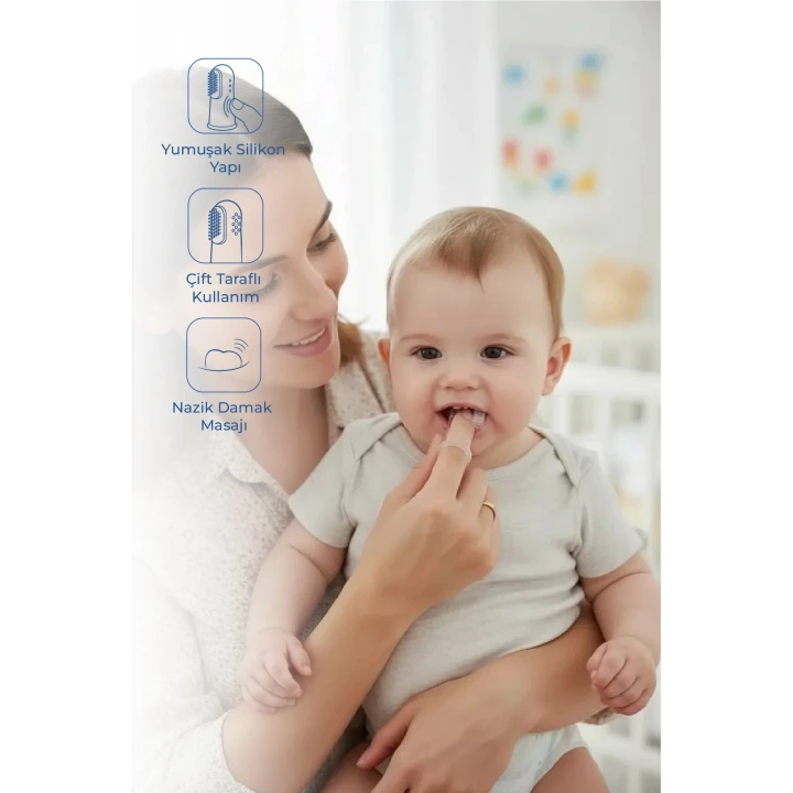 Babyjem Parmak Diş Fırçası + Saklama Kabı Hediyeli
