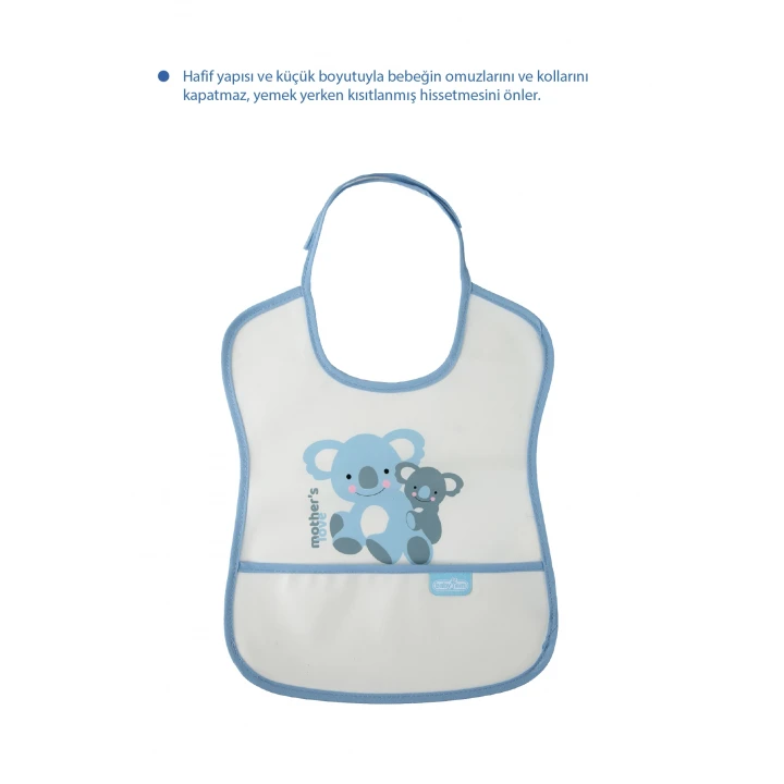 Babyjem Poli Muşamba Önlük Küçük Mavi