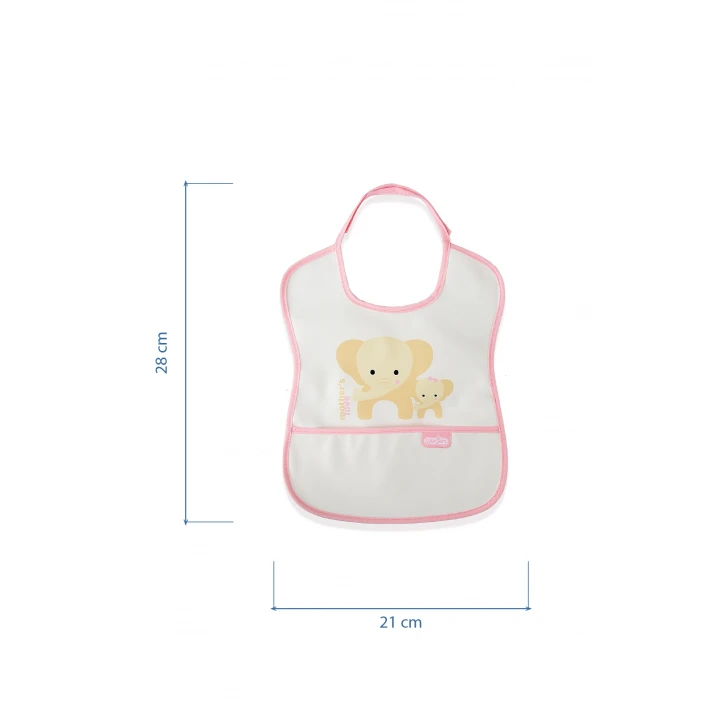 Babyjem Poli Muşamba Önlük Küçük Pembe