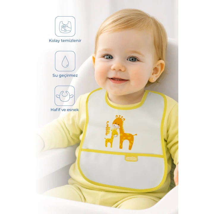 Babyjem poli Muşamba Önlük Küçük Sarı