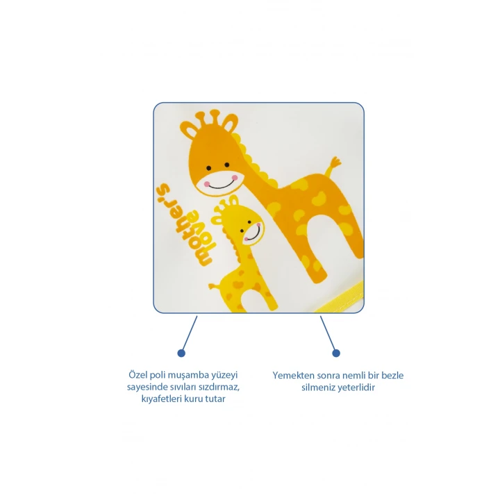 Babyjem poli Muşamba Önlük Küçük Sarı