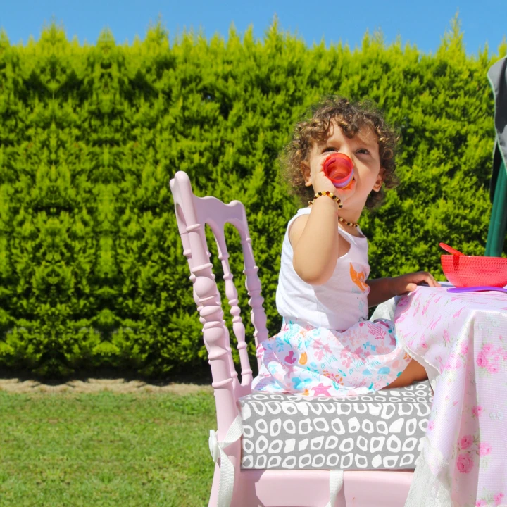 Babyjem QuickBoost Taşınabilir Mama Sandalye Yükseltici Minder Gri Kare