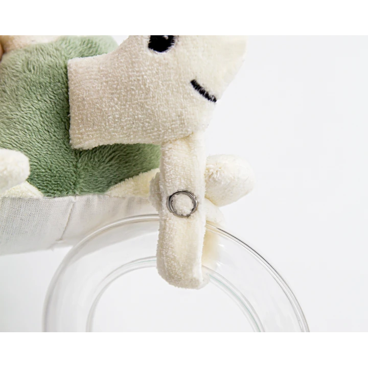 Babyjem Sevimli Yürüme Arkadaşım Çıngıraklı Peluş Kaplumbağa Mint