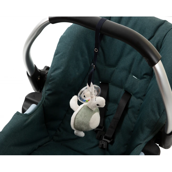 Babyjem Sevimli Yürüme Arkadaşım Çıngıraklı Peluş Kaplumbağa Mint