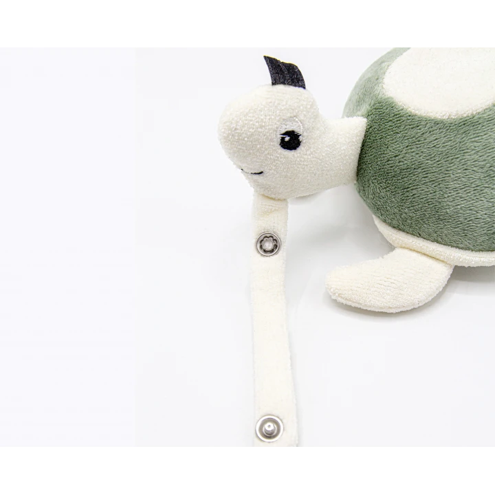 Babyjem Sevimli Yürüme Arkadaşım Çıngıraklı Peluş Kaplumbağa Mint