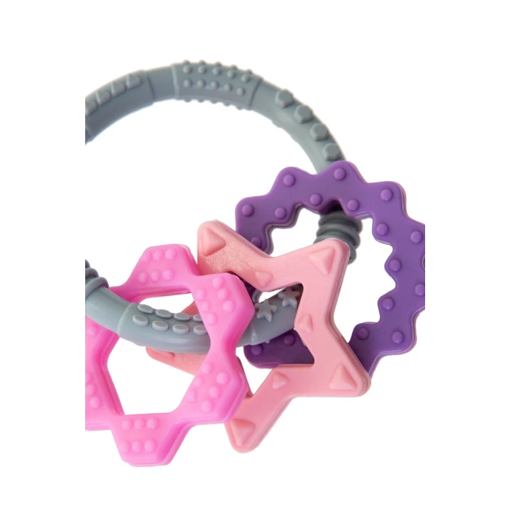 Babyjem Silikon Halka Diş Kaşıyıcı Pembe