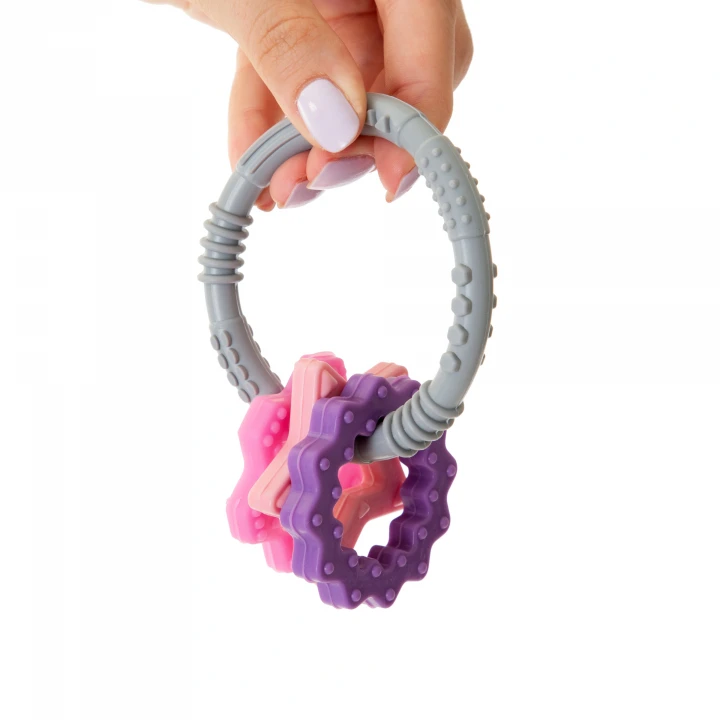 Babyjem Silikon Halka Diş Kaşıyıcı Pembe