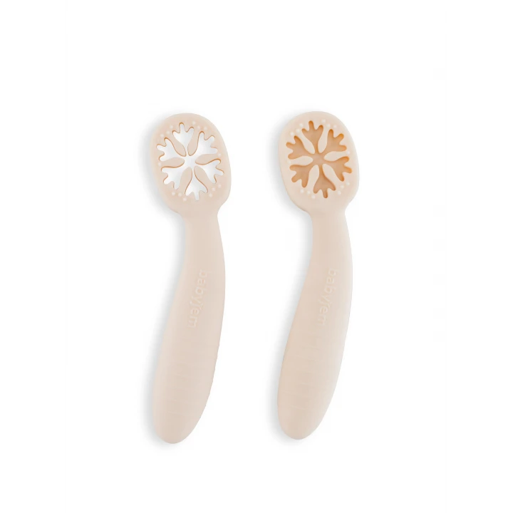 Babyjem Silikon İkili İlk Kaşığım Ekru