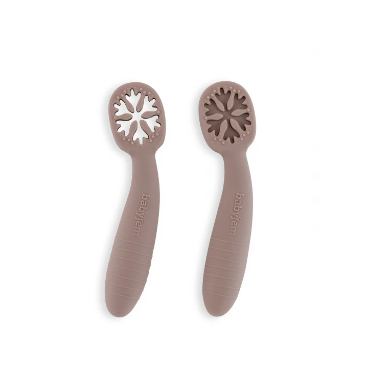 Babyjem Silikon İkili İlk Kaşığım Gri