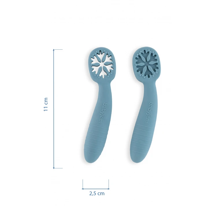 Babyjem Silikon İkili İlk Kaşığım Mint