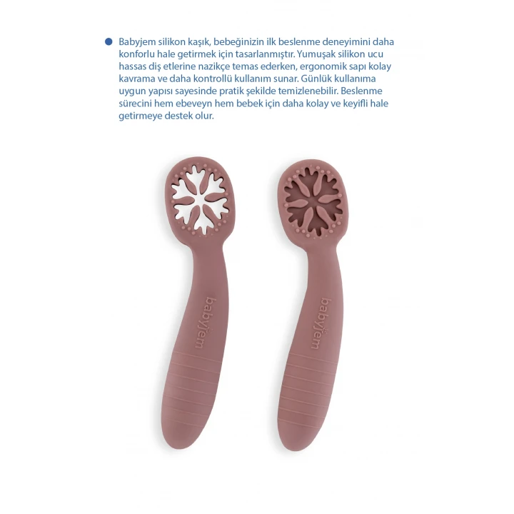 Babyjem Silikon İkili İlk Kaşığım Mocha
