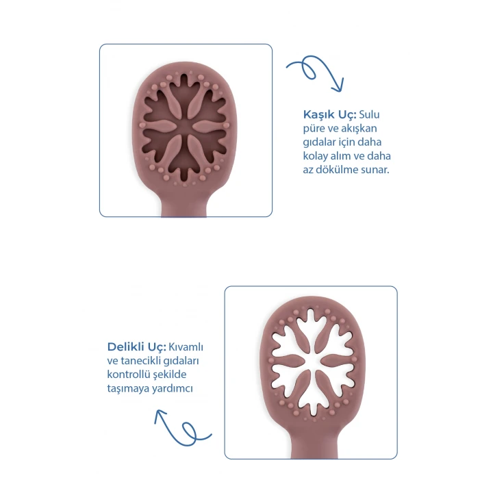 Babyjem Silikon İkili İlk Kaşığım Mocha