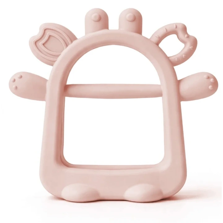 Babyjem Silikon Kolay Kavrama Diş Kaşıyıcı Pembe