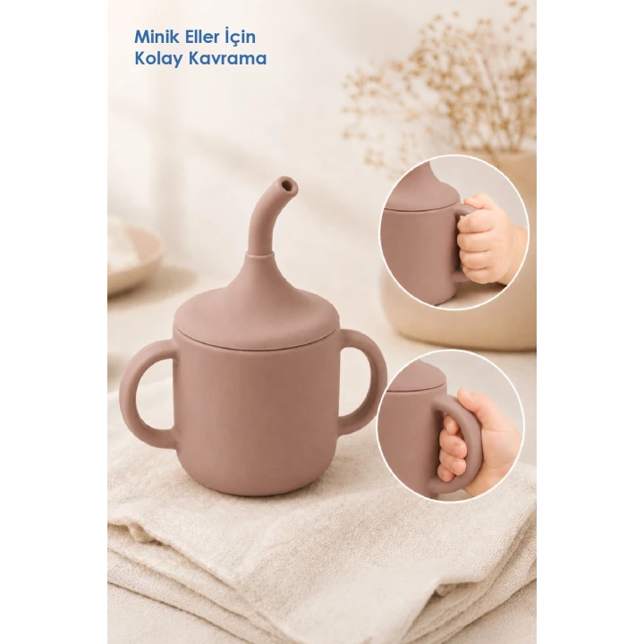 Babyjem Silikon Pipetli Bardak Latte