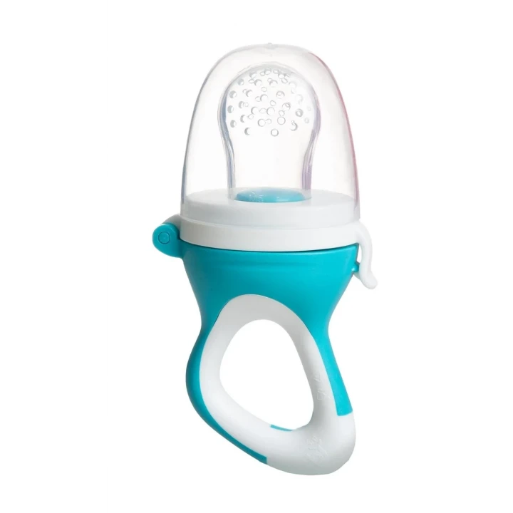 Babyjem Silikon Yumuşak Uçlu Meyve Süzgeçi Sebze Emziği Mavi