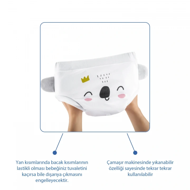Babyjem Soft Alıştırma Külodu Beyaz 2 Yaş