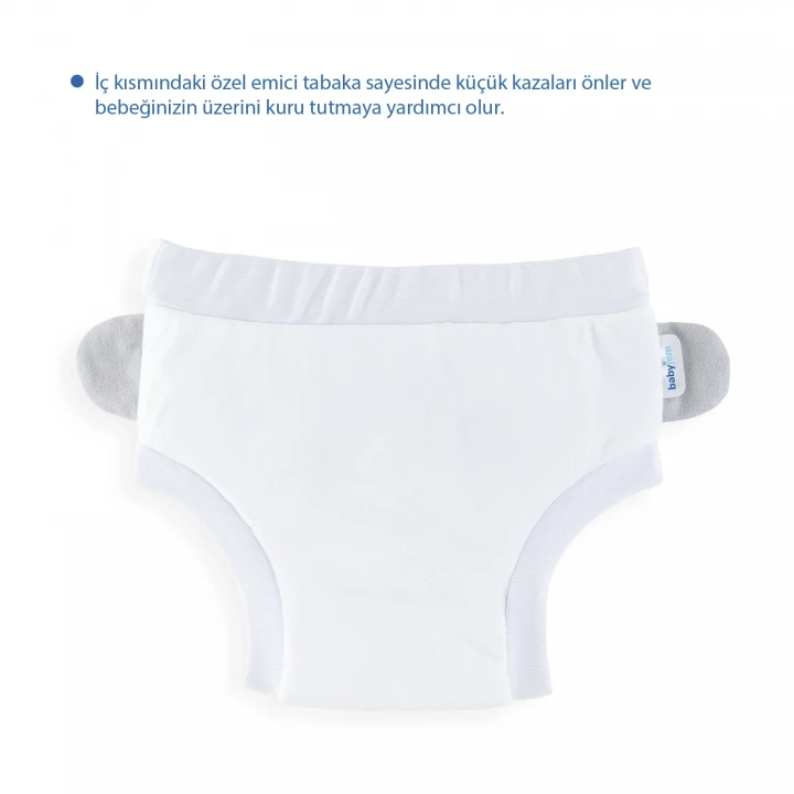 Babyjem Soft Alıştırma Külodu Beyaz 2 Yaş