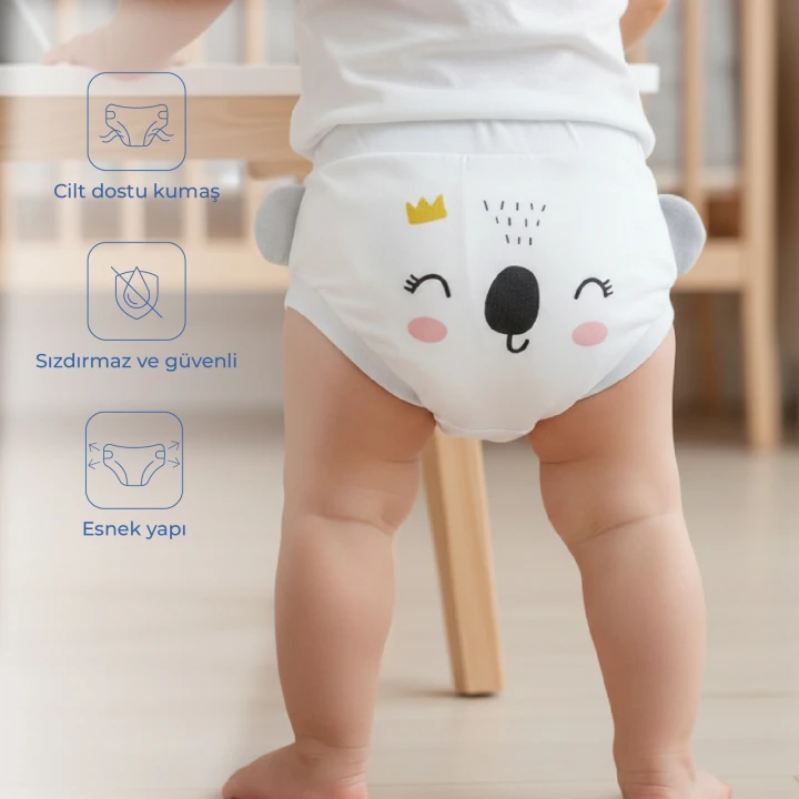 Babyjem Soft Alıştırma Külodu Beyaz 3 Yaş