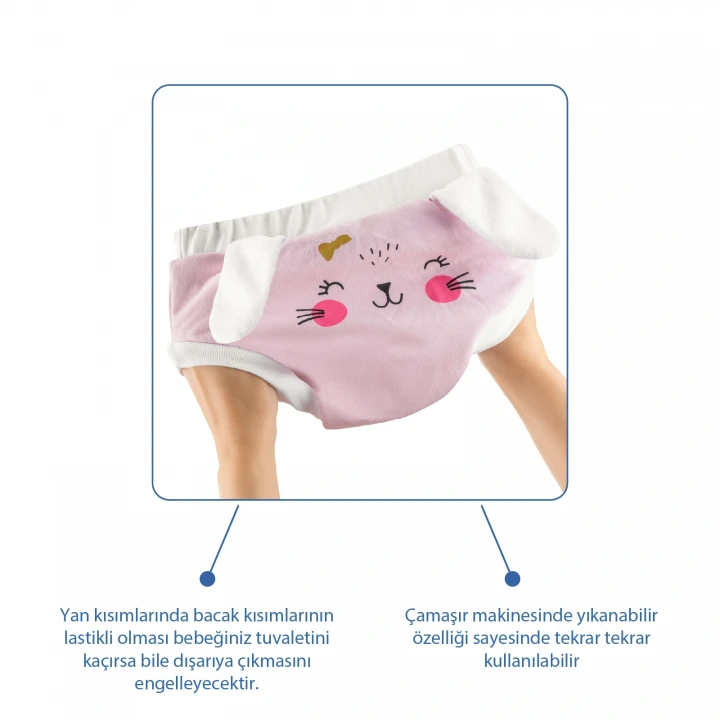 Babyjem Soft Alıştırma Külodu Pembe 2 Yaş