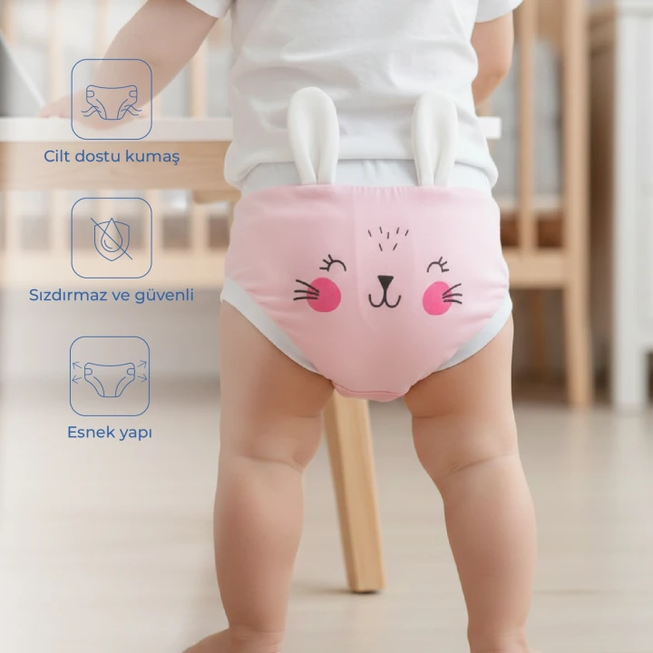 Babyjem Soft Alıştırma Külodu Pembe 2 Yaş