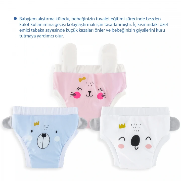Babyjem Soft Alıştırma Külodu Pembe 2 Yaş