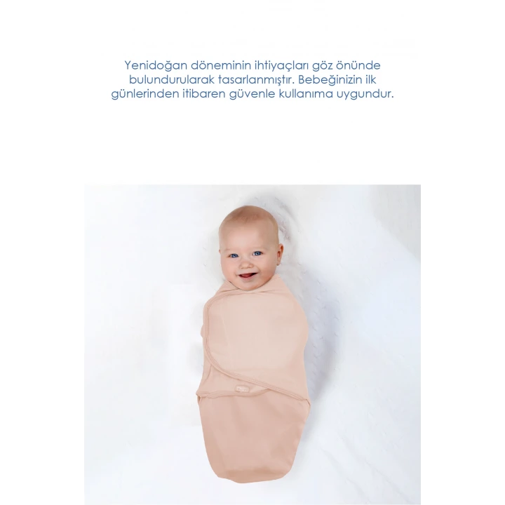 Babyjem Soft Pratik Penye Kundak Somon %100 Pamuk