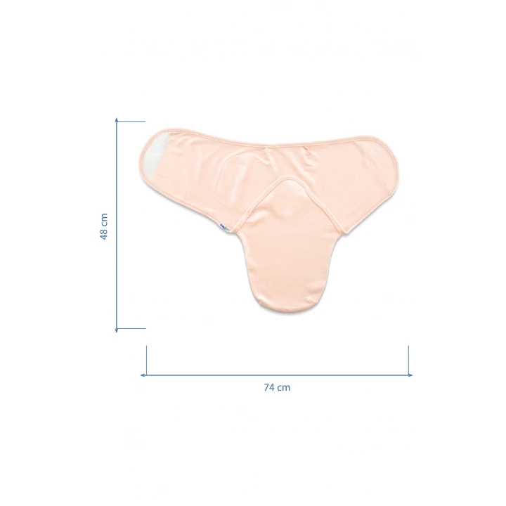 Babyjem Soft Pratik Penye Kundak Somon %100 Pamuk