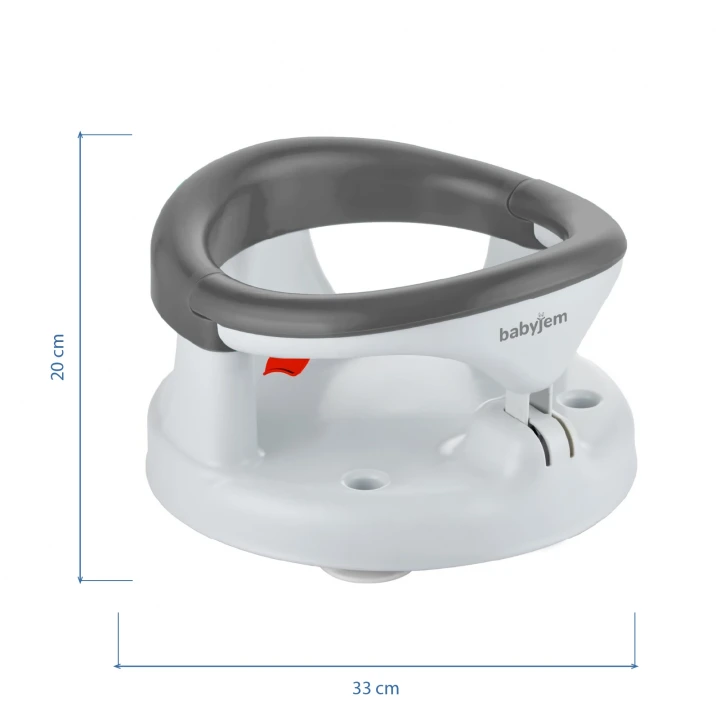 Babyjem Yandan Açılır Banyo ve Mama Oturağı & Minder 2li Set Antrasit