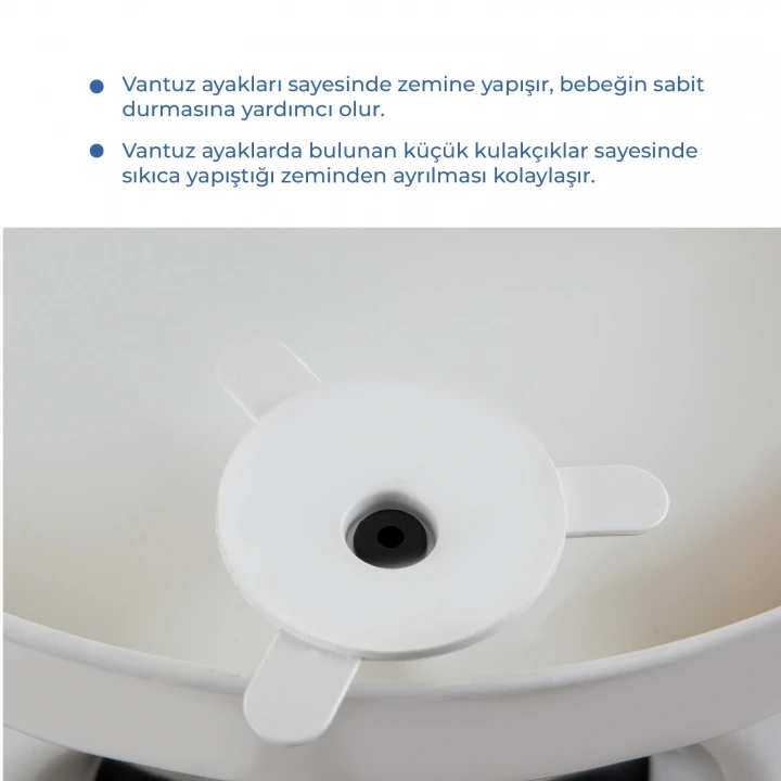 Babyjem Yandan Açılır Banyo ve Mama Oturağı & Minder 2li Set İndigo Mavi