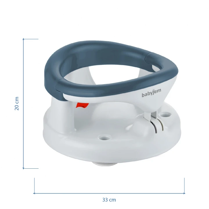 Babyjem Yandan Açılır Banyo ve Mama Oturağı & Minder 2li Set İndigo Mavi