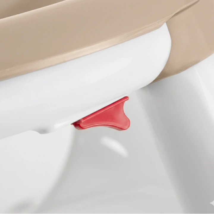 Babyjem Yandan Açılır Banyo ve Mama Oturağı & Minder 2li Set Taş