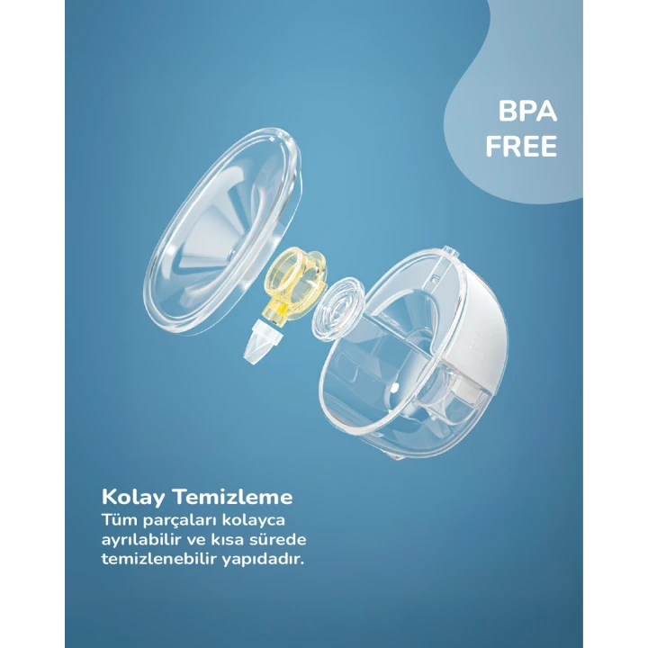 Babyjem Yeni Nesil Led Ekran Ultra Vakumlu Giyilebilir Göğüs & Süt Pompası