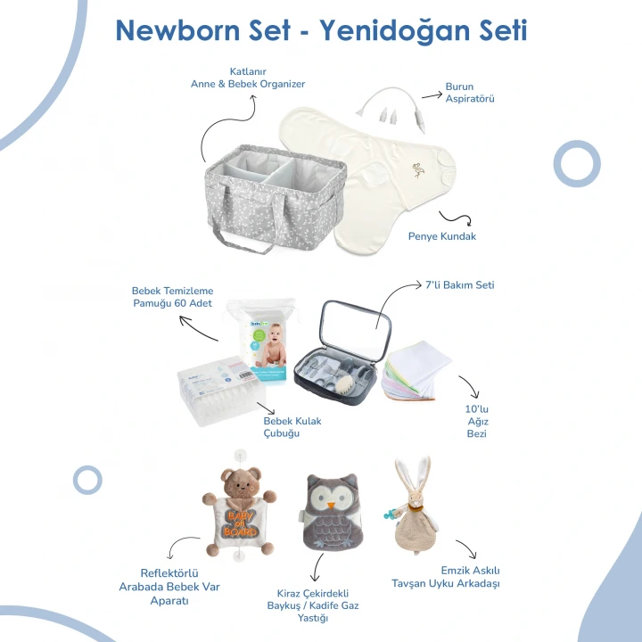 Babyjem Yenidoğan Bebek Hediye Seti 10 Parça