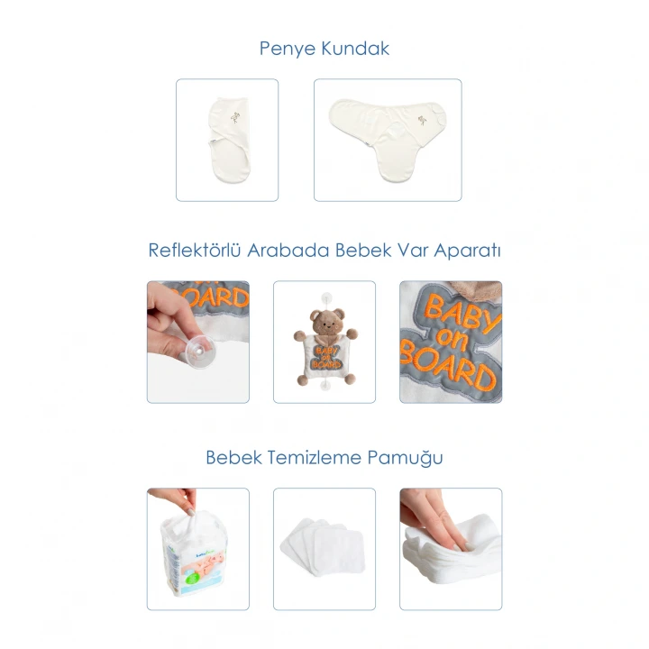 Babyjem Yenidoğan Bebek Hediye Seti 10 Parça