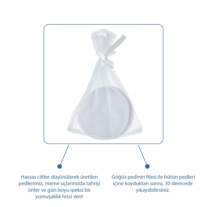 Babyjem Yıkanabilir 6lı Kumaş Göğüs Pedi