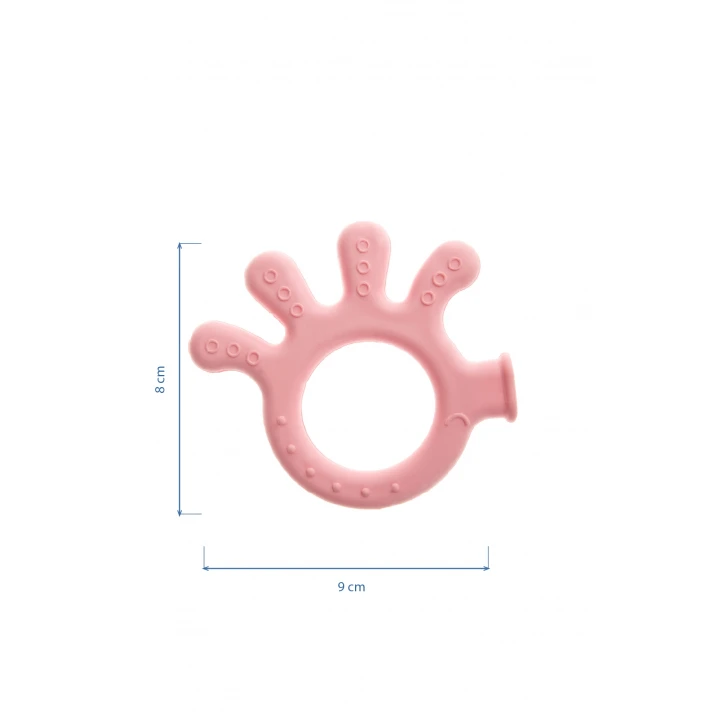 Babyjem Yumuşak Diş Kaşıyıcı Ahtapot Pembe