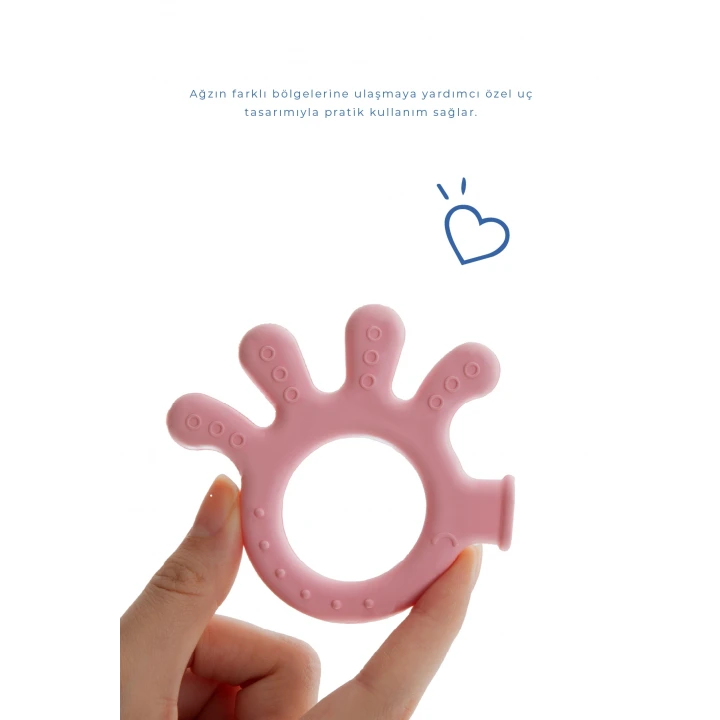 Babyjem Yumuşak Diş Kaşıyıcı Ahtapot Pembe