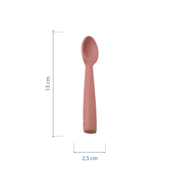 Babyjem Yumuşak Uçlu Silikon Kaşık Mocha