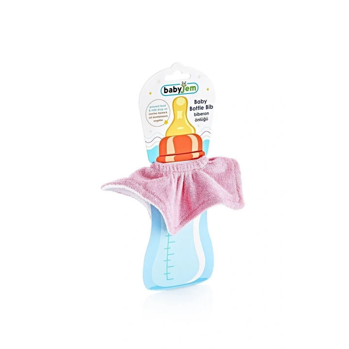 Babyjem Koruyucu Biberon Önlüğü Pembe
