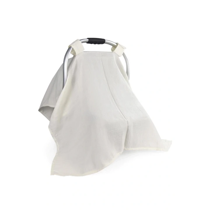 Babyjem Müslin Çok Amaçlı Ana Kucağı Örtüsü Ekru