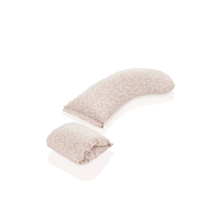 Babyjem Çok Fonksiyonlu Emzirme Destek Minderi & Anne Hamile Yastığı Somon Outlet