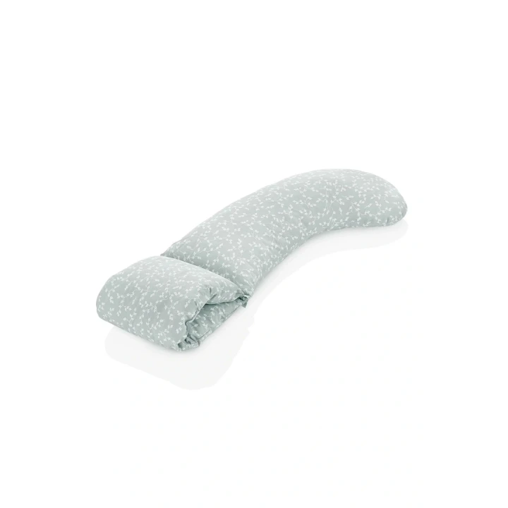 Babyjem Çok Fonksiyonlu Emzirme Destek Minderi & Anne Hamile Yastığı Yeşil Çiçek Outlet