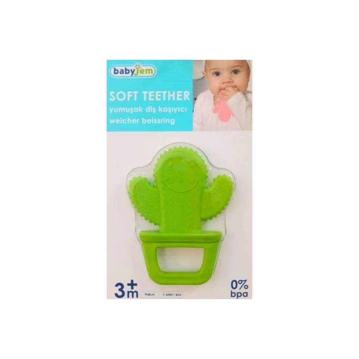 Babyjem Kaktüs Diş Kaşıyıcı Açık Yeşil