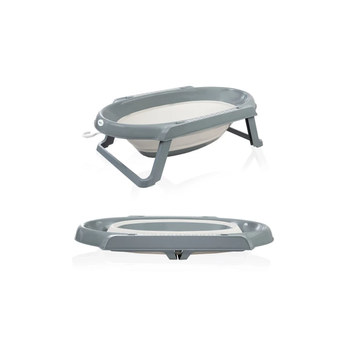 Babyjem Katlanır Bebek Banyo Küvet Seti 3 Parça Antrasit