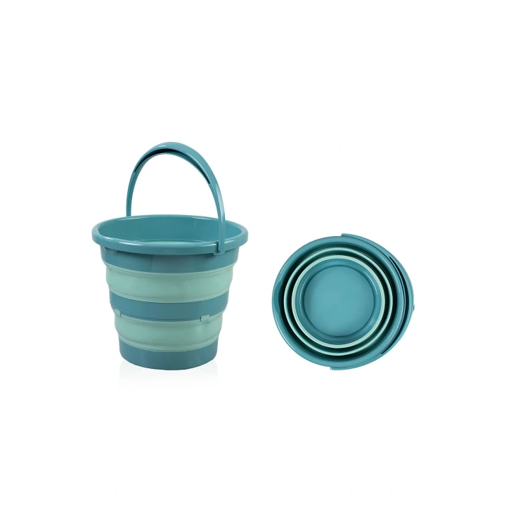 Babyjem Katlanır Bebek Banyo Küvet Seti 3 Parça Turkuaz