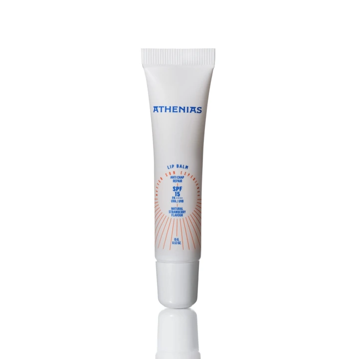 Athenias Lip Balm Anti Chap 15 gr Spf15 Organik Çilek Aromalı Dudak Bakımı Çatlak Karşıtı