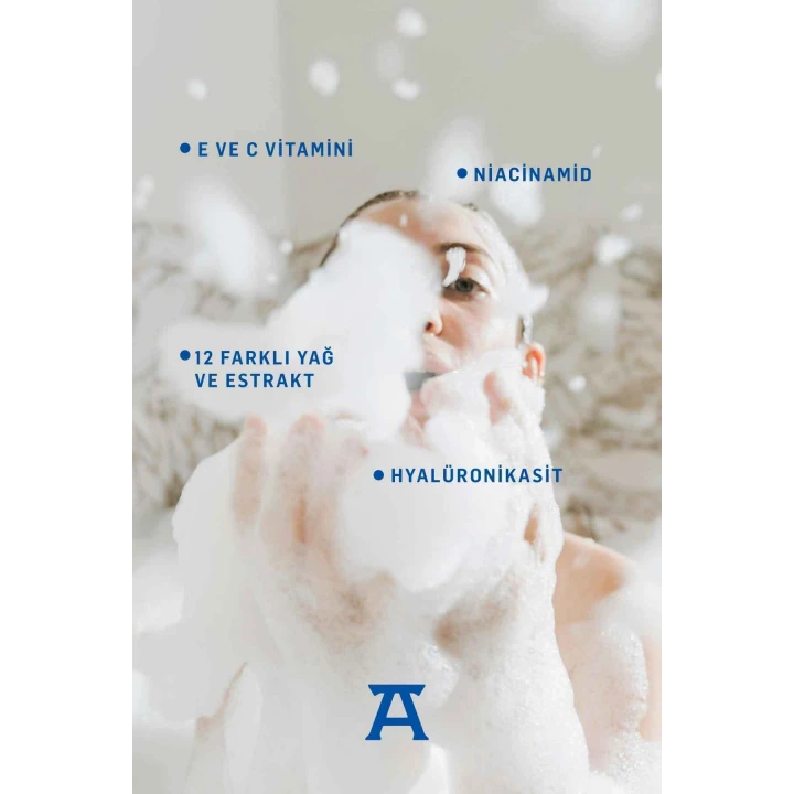 Athenias Niacinamide, E Ve C Vitamini İçeren Duş Jeli 250 ml SLS İçermeyen Nemlendirici SPA Keyfi